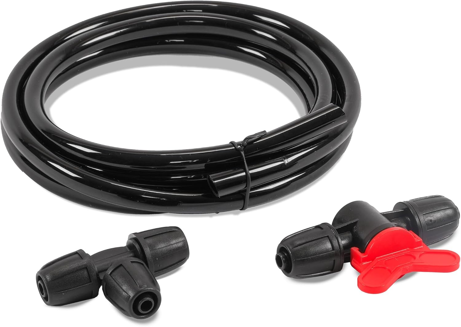 Esotec Bypassleitung 8mm mit Kugelkopfhahn, ermöglicht den Einsatz von weniger Wasserausgängen und stufenlose Regelung des Wasserdrucks für Bewässerungssysteme PRO, 911601