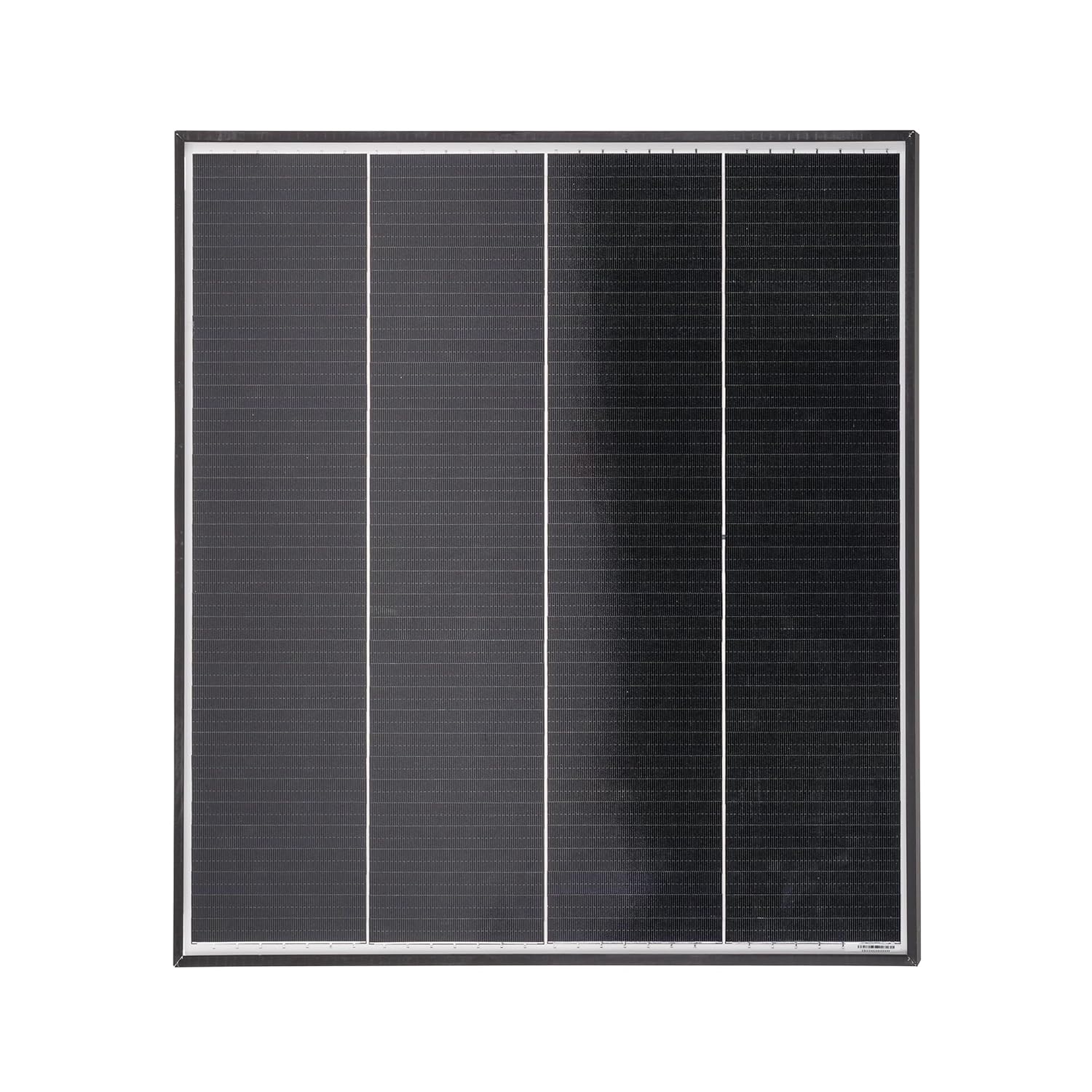 esotec monokristallines Solarmodul, 50Wp, 38V, 530x490x35mm, MC4 kompatibel, Dachschindeltechnologie, Kabel 2x0,5m, 35mm Alurahmen, Bypass Dioden, Hageltest ICE 61215 wetterfest winterfest 131076 — Ansicht 3