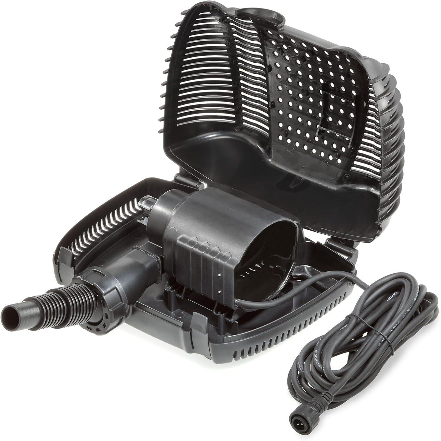 Esotec Solar Bachlaufpumpenset 150/4300, Bachlaufpumpe 4300 l/h, Wasserfallpumpe für Garten, Solarmodule 150Wp, 5 m Spiralschlauch inklusive 101571 — Ansicht 3