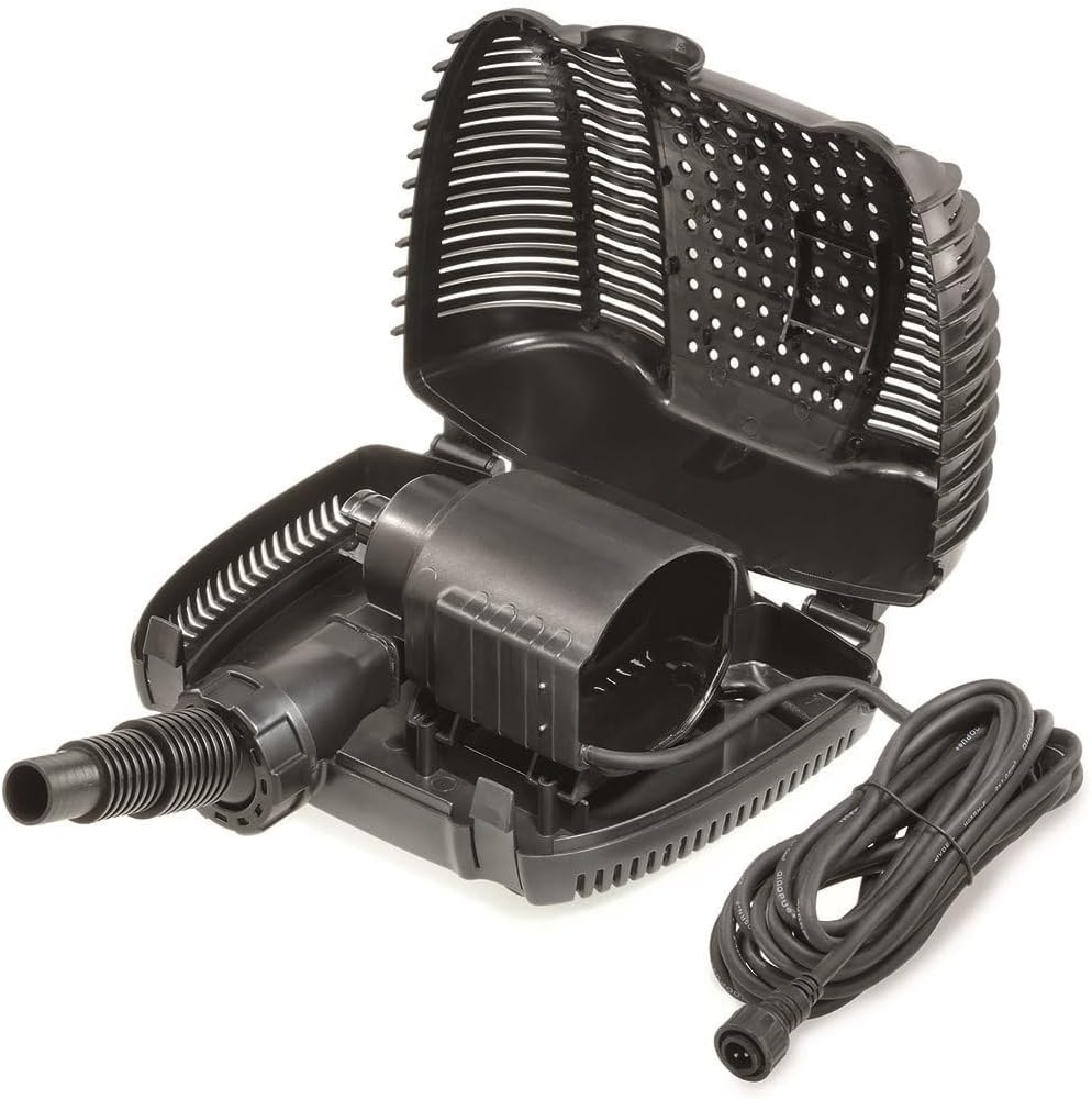 Esotec Solar Bachlaufpumpenset mit Akku proBatt Max, 3500 l/h 12 VDC Solar Bachlaufpumpe, Teichpumpe, Wasserfallpumpe IP68 außen 101976 — Ansicht 3