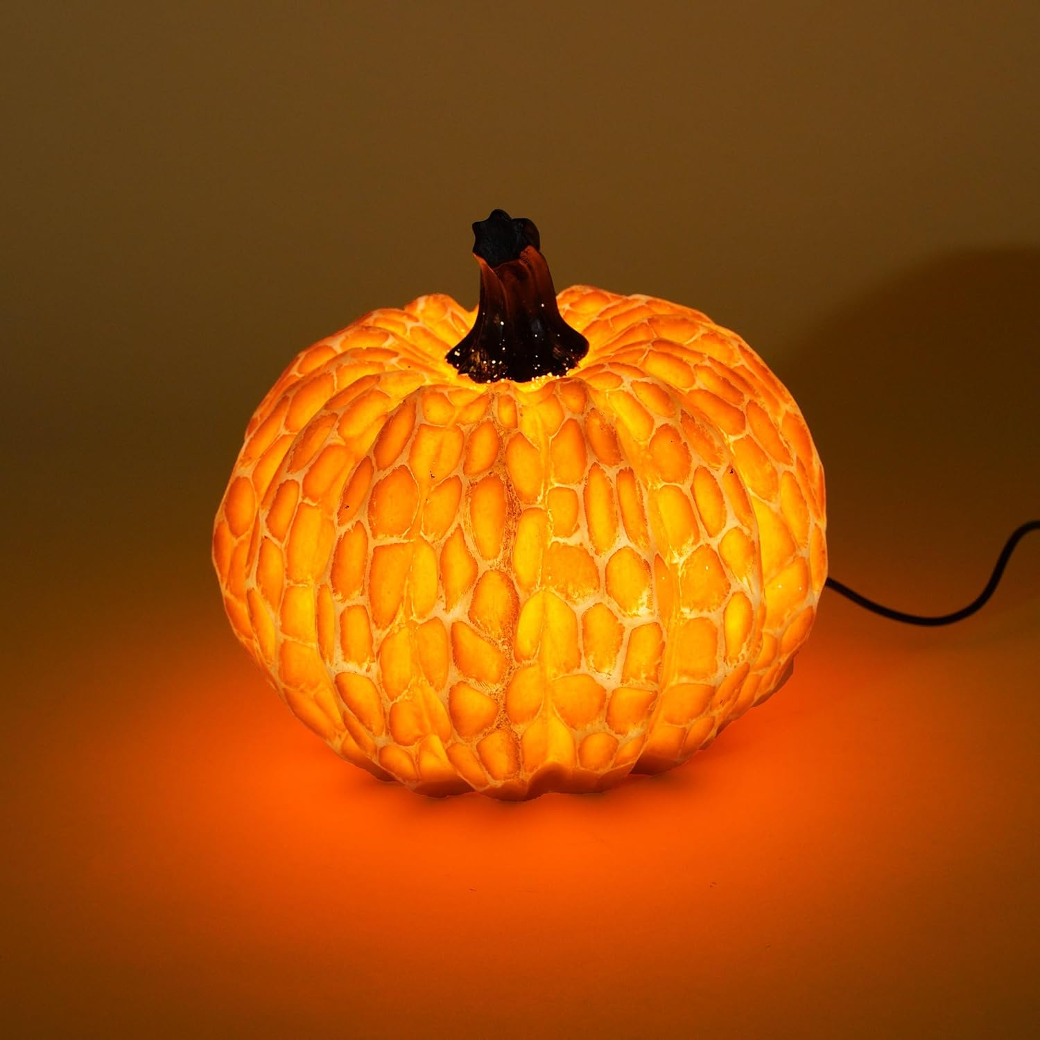 Esotec Solar Dekoleuchte Kürbis, Duo Color, 20cm, Gartenfigur, Herbstdeko, Halloween, Solarlampe stehend, Balkondeko, Terrassendeko, Dekoleuchte, wetterfest, outdoor, außen, 102683 — Ansicht 3