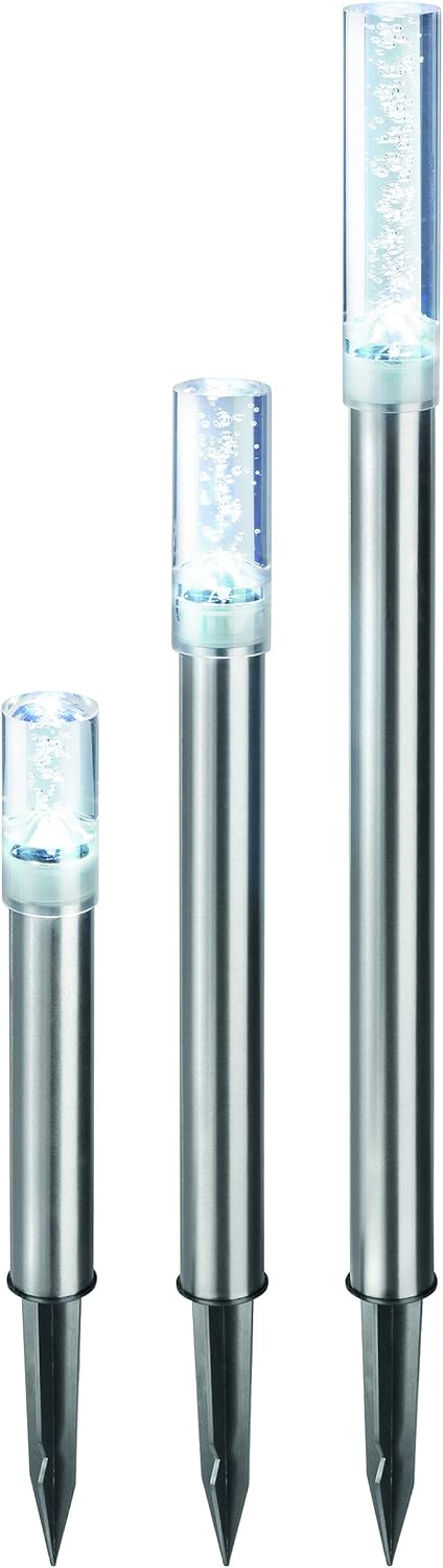 Esotec Solar Designleuchten TrioSticks Lichtfarbe 2800K warmweiß Solarlampen Gartenleuchten, 102601 — Ansicht 3