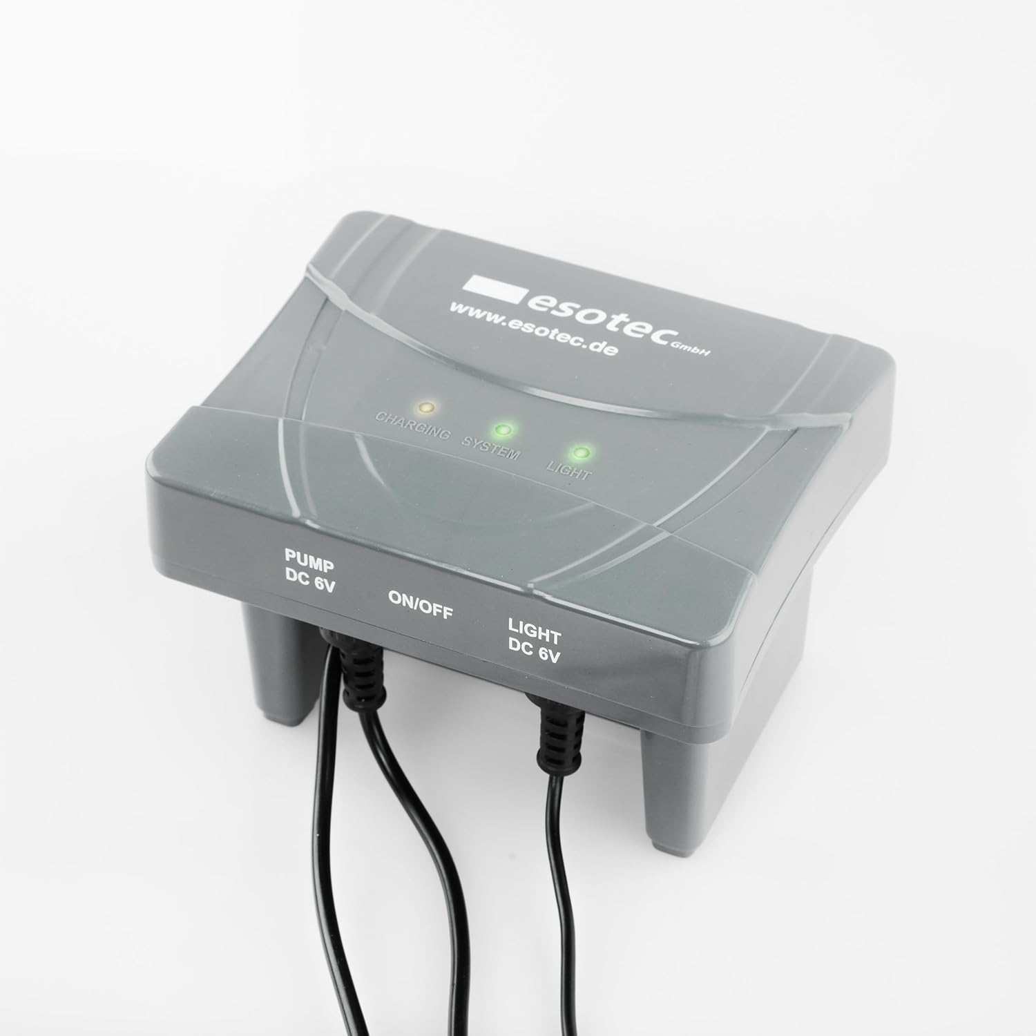 esotec Solar LED Teichpumpe mit Filter 6/230 für außen | SET Sprinklerpumpe 230/h | LiFePo4 Akku | Erdspieß Solarmodul 6W | Solarbrunnen für Gartenteich | Wasserpiel Springbrunnenpumpe | 101935 — Ansicht 6