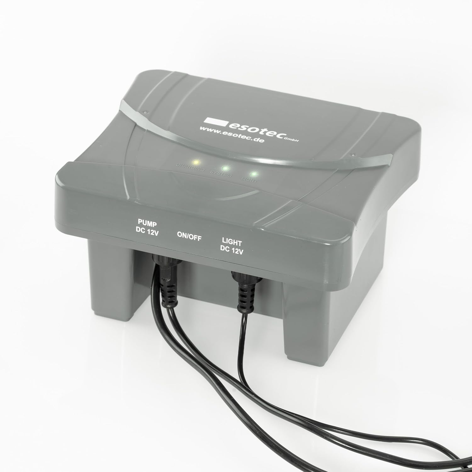 esotec Solar LED Teichpumpenset 25 700, LiFePo4 Akku, Sprinklerpumpe 700/h, Filter, Erdspieß, Solarmodul 15W, Solarbrunnen Gartenteich, Wasserspiel Springbrunnenpumpe, Komplettset, außen, 101938 — Ansicht 6