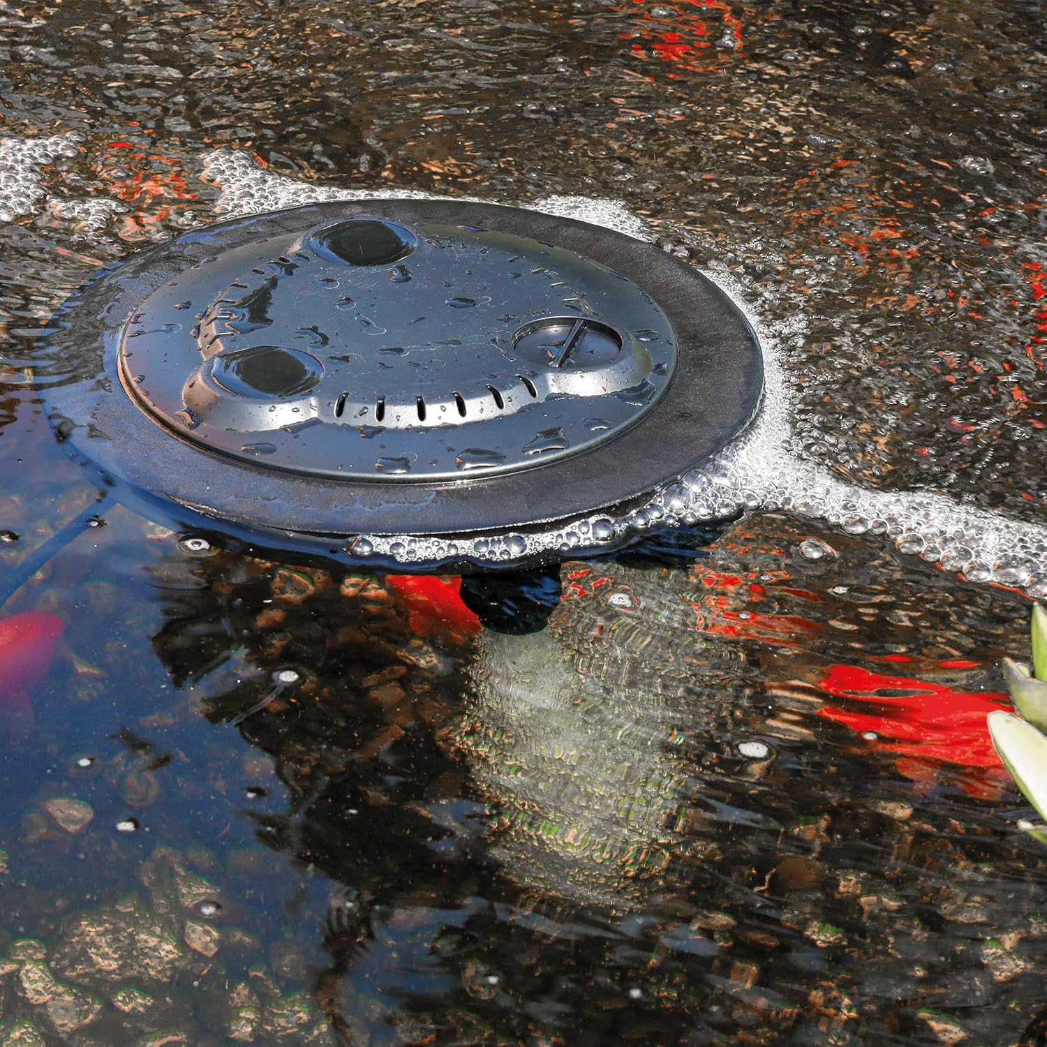 esotec Solar Teichbelüfter Einzelpumpe Power Float 1000, 1000l/h 18 V/DC Ersatzpumpe, Luftpumpe Belüfterpumpe, Sauerstoffpumpe für Gartenteich, Teichpumpe, IP68, 101855 — Ansicht 4