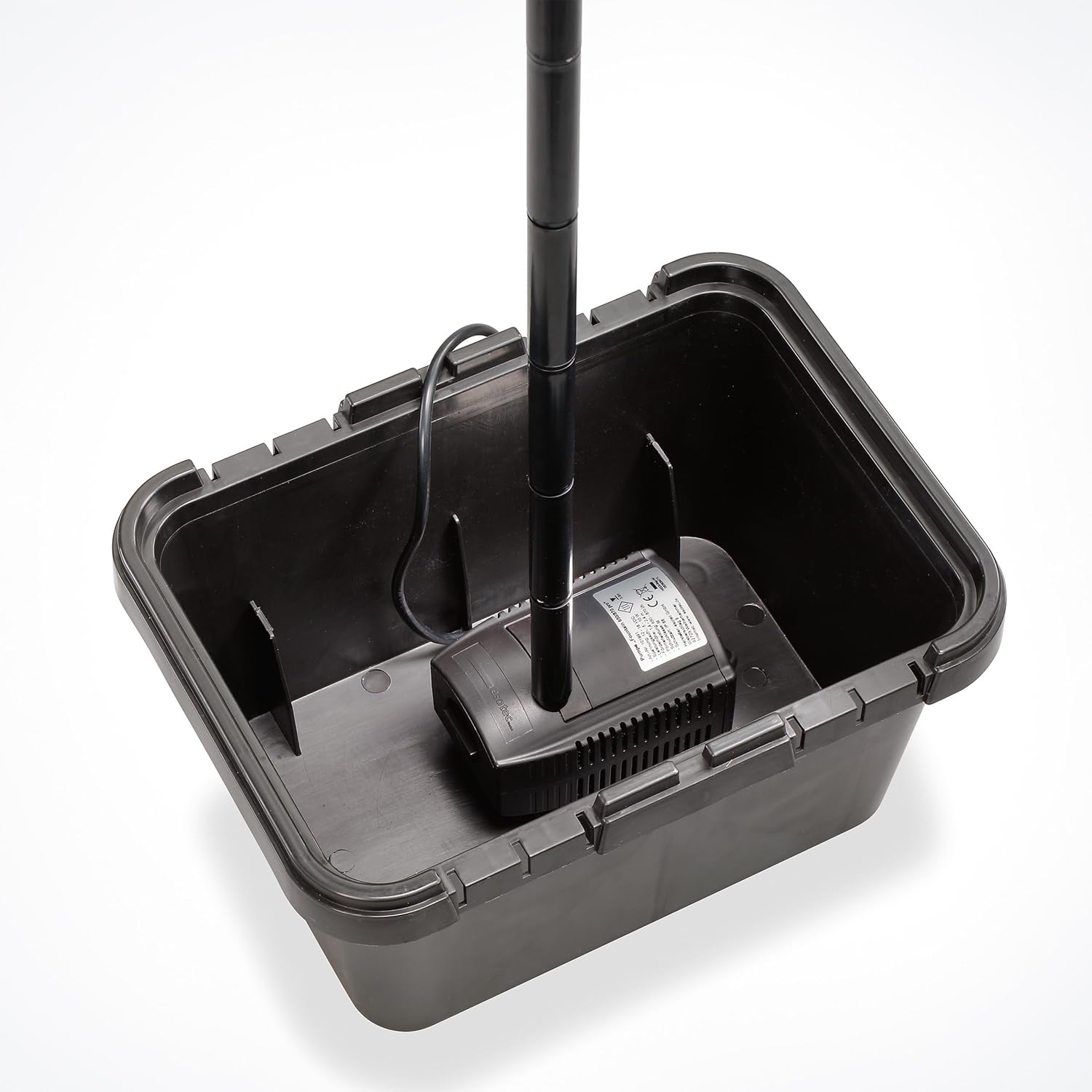 Esotec Solar Teichfilter 25/875, Solar Teichfilterset mit 875 l/h Teichpumpe, Unterwasserfilter für Gartenteiche bis 3000 l, 25Wp Solarmodul, Springbrunnen 100902 — Ansicht 6