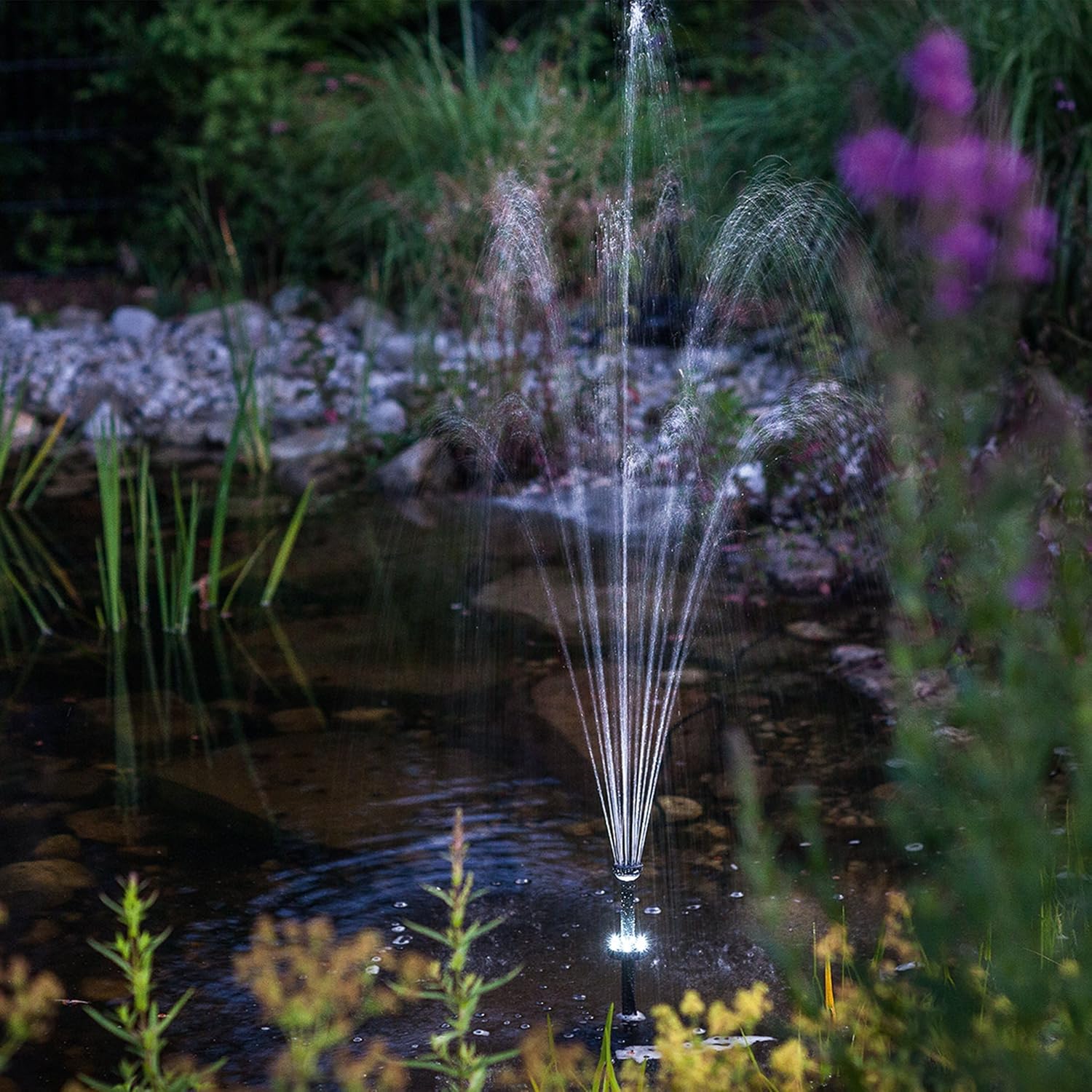 esotec Solar Teichfilterset Profi 25/700 LED, Teichfilter Komplettset mit Pumpe, LiFePo4 Akku, Solarmodul, Teichpumpe außen, mehrstufige Gartenteich Filterung, 100953 — Ansicht 5