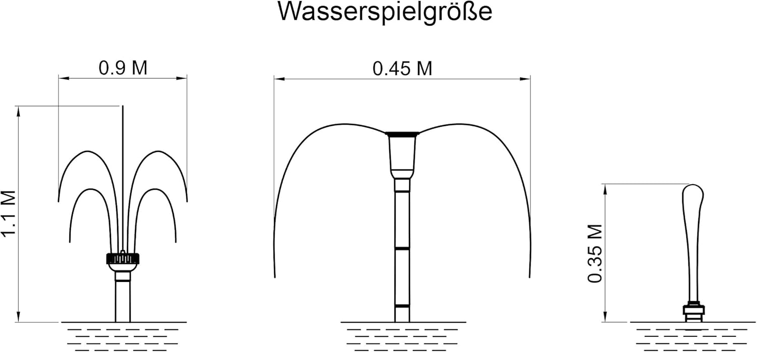 esotec Solar Teichfilterset Profi 50/1300 LED proBatt, Teichfilter Komplettset mit Pumpe, BleiGel Akku, Programmfunktionen, Teichpumpe, 50Wp, Förderhöhe 1,6m, 1300l/h, IP68 101063 — Ansicht 2