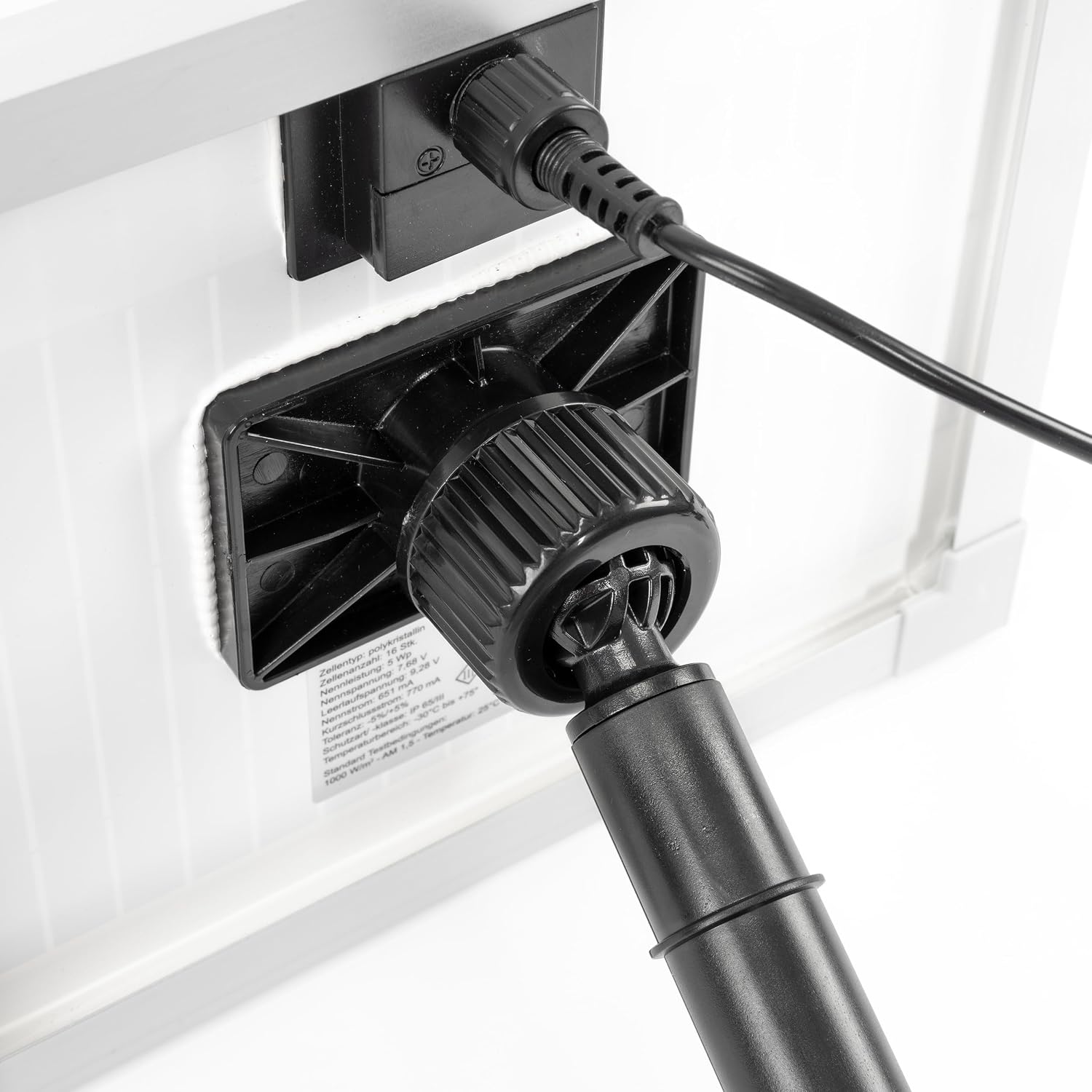 esotec Solar Teichpumpe 160 l/h mit LiFePO4 Akku & LED – Solarbrunnen für Gartenteich & Wasserspiel – 5W Solarmodul, 4 Fontänen 101920 — Ansicht 6