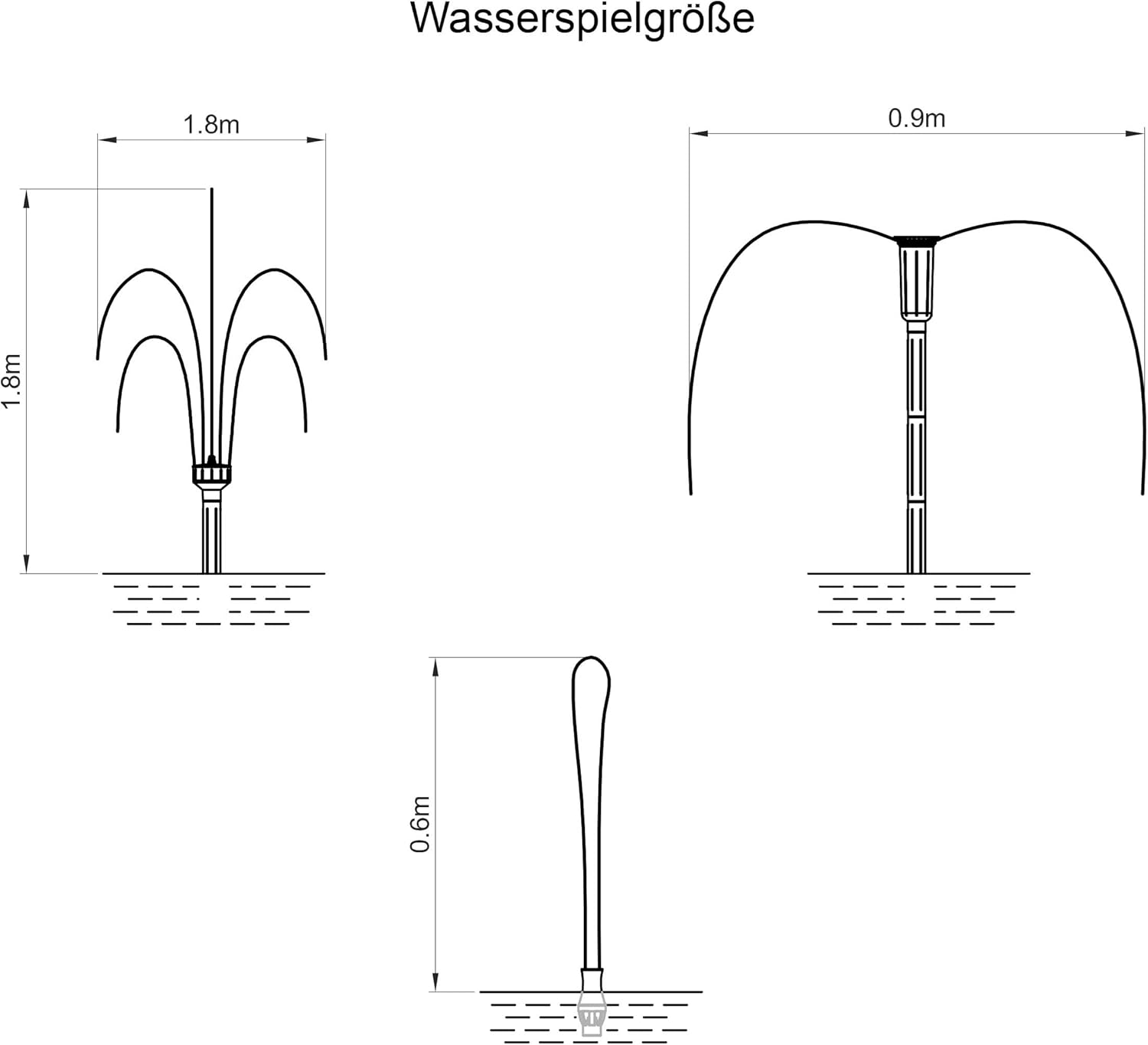 esotec Solar Teichpumpe 5000 l/h mit 3x50W Solarmodul – Solarbrunnen für Gartenteich & Wasserspiel – Direktbetrieb, 3 Düsen 101919 — Ansicht 2