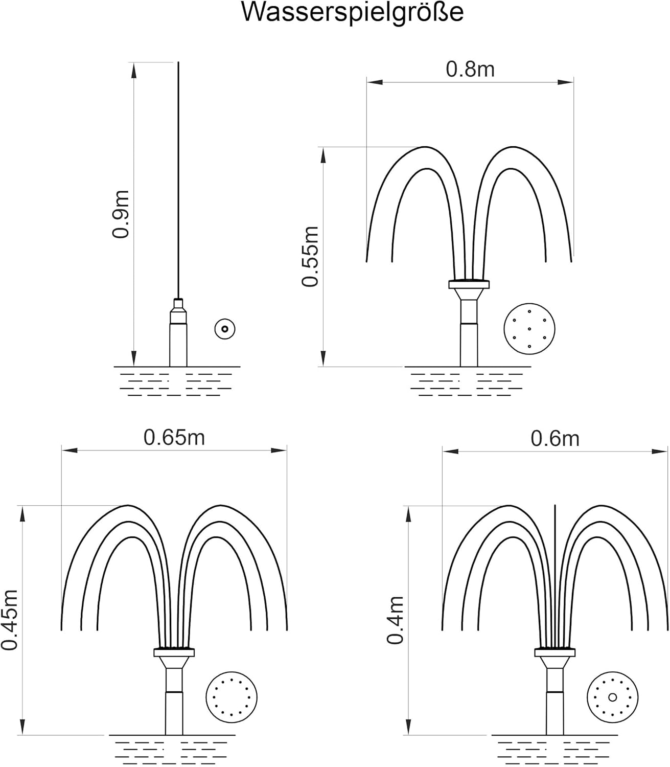 esotec Solar Teichpumpenset 5/250 mit 5 W Solarmodul, Solarbrunnen, Wasserspiel Garten, Solarteichpumpe, Springbrunnen 101763 — Ansicht 2