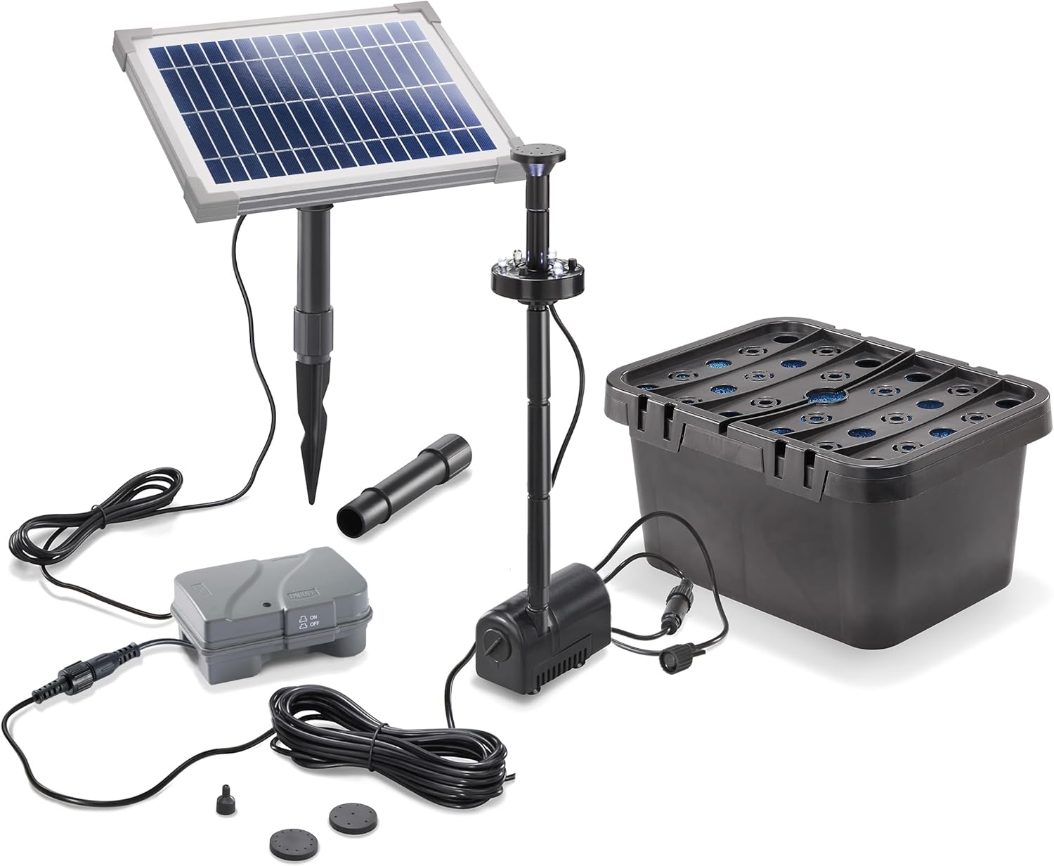 Esotec Solar Unterwasser-Teichfilter Komplettset