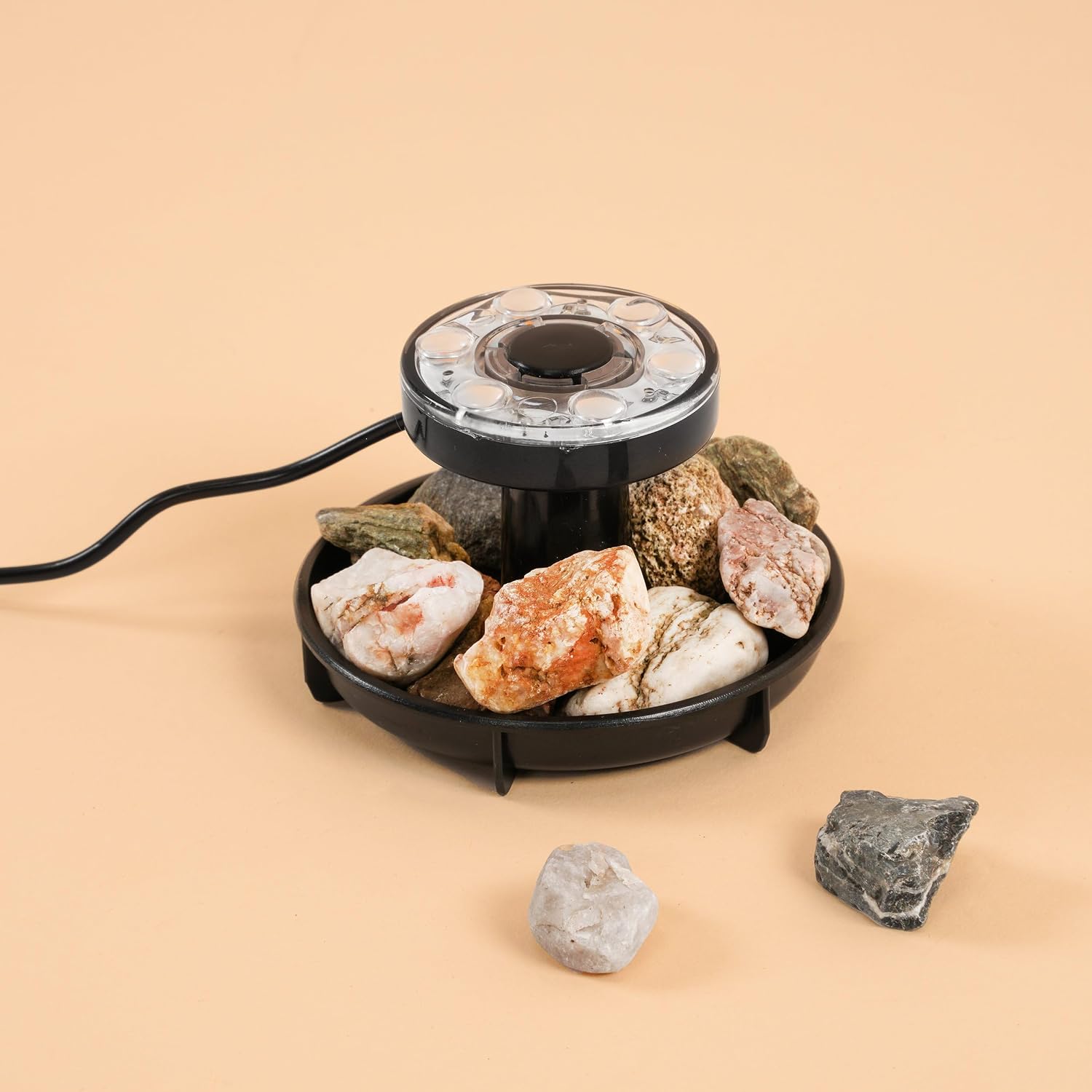 Esotec Solar Unterwasserstrahler Splash, 3er Set, warmweiß 3000K, LED Spot, Bodenleuchte, Teichbeleuchtung, Baumlicht, Objektstrahler, Erdspieß, Akku, IP68, wasserdicht, wetterfest, außen, 102149 — Ansicht 3