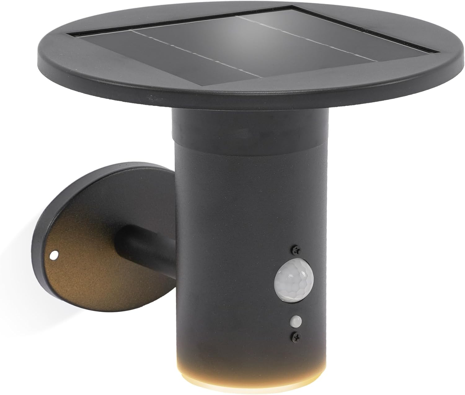 esotec Solar Wandleuchte mit Bewegungsmelder Bologna, Solarleuchte für Außen, 600 lm, 3000K, 3 Modi, LiFePO4 Akku, Außenleuchte 102750