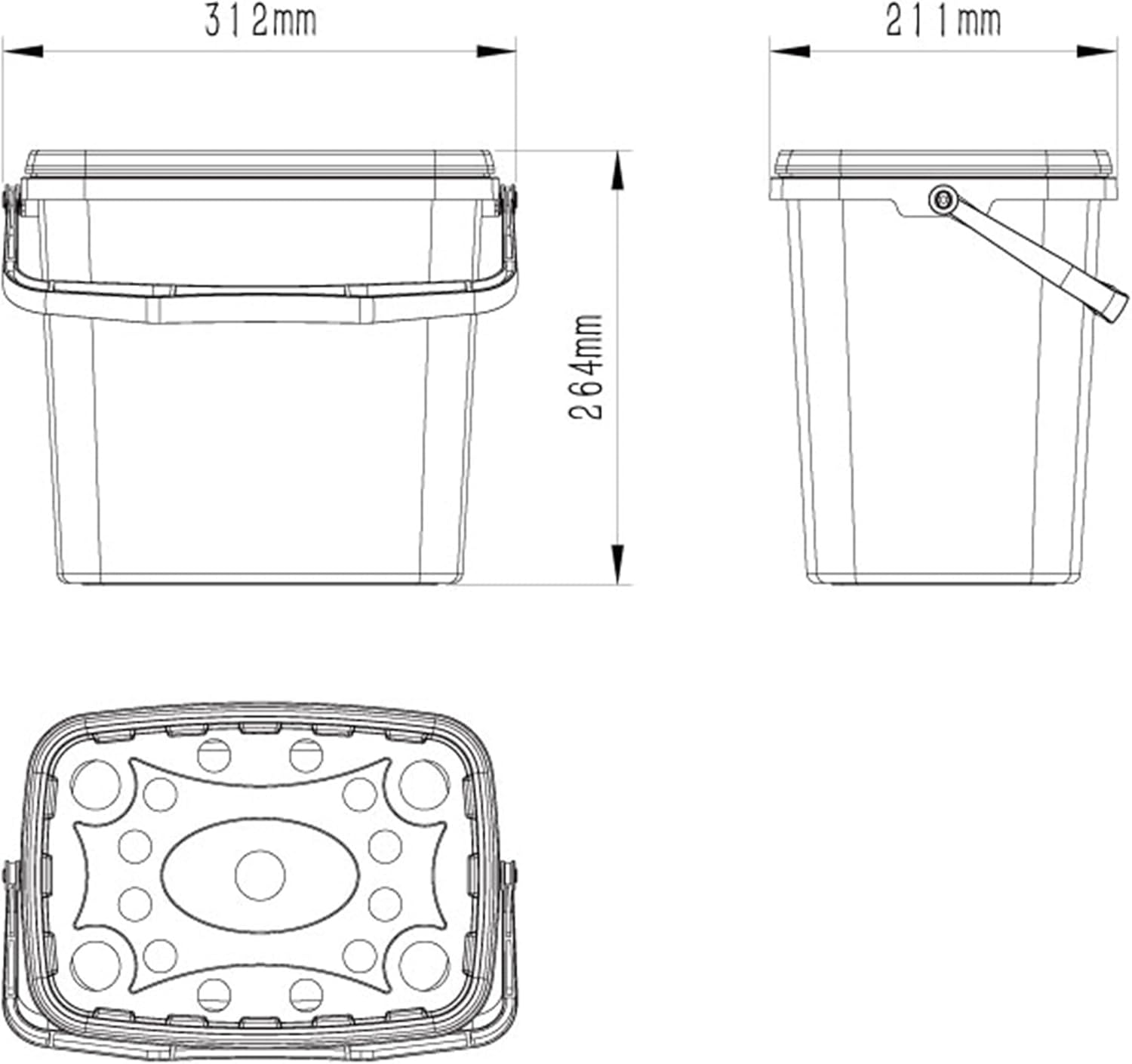 esotec Teichfilterbox L Unterwasserfilter Filterbox Miniteich Teichfilter 101715 — Ansicht 3