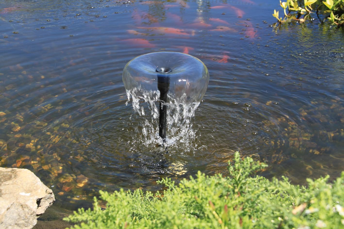 esotec Teichpumpe WaterSplash 470/750 mit Sprinklerset – 12-24V/DC Springbrunnenpumpe für Gartenteich & Wasserspiel – Ersatzpumpe IP68 101051 — Ansicht 5
