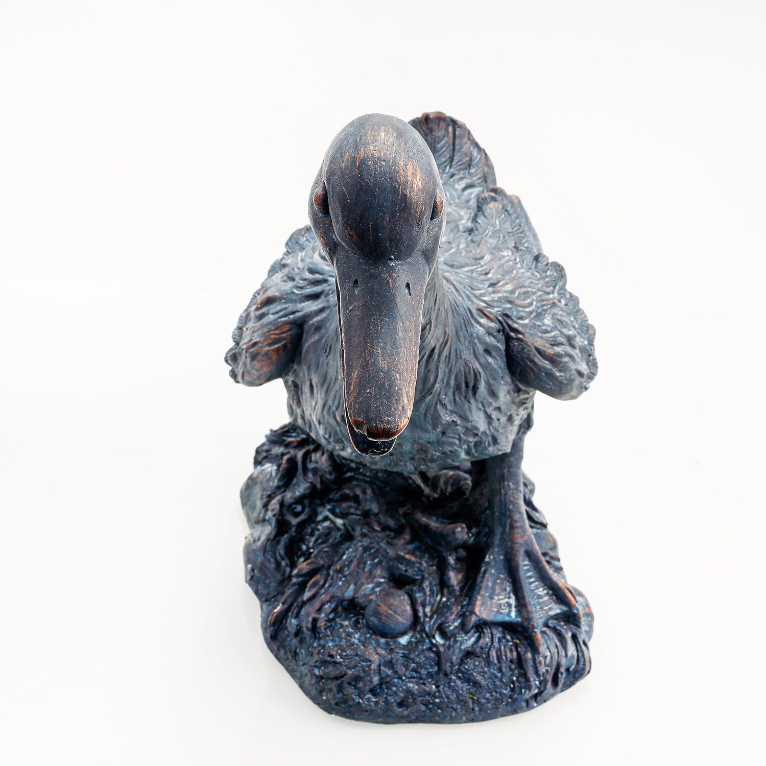 Esotec Wasserspeier Gans Erna, Brunnenfigur für Teich & Garten aus Polyresin, Gartenfigur mit 1,4m Schlauch, Teichfigur für Wasserspiel, 48x20x42cm 100732 — Ansicht 3